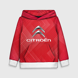 Толстовка-худи детская Сitroen texture, цвет: 3D-белый