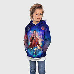 Толстовка-худи детская Доктор Кто Шути Гатва, цвет: 3D-белый — фото 2