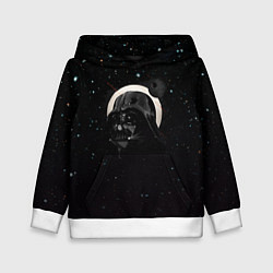 Толстовка-худи детская Дарт вейдер звёзды, цвет: 3D-белый