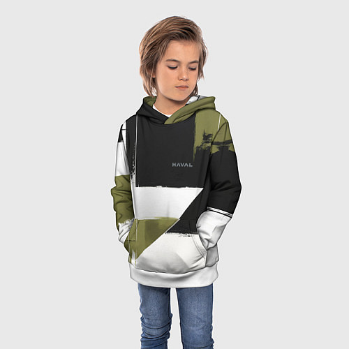 Детская толстовка Haval логотип / 3D-Белый – фото 3