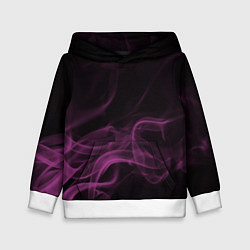Толстовка-худи детская Color smoke pink, цвет: 3D-белый