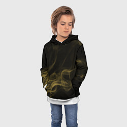 Толстовка-худи детская Color smoke yellow, цвет: 3D-белый — фото 2