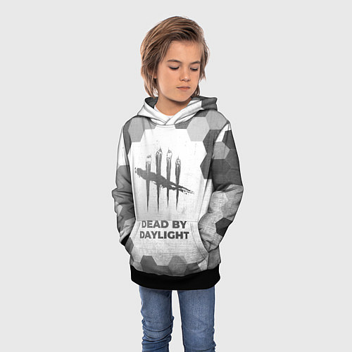 Детская толстовка Dead by Daylight - white gradient / 3D-Черный – фото 3
