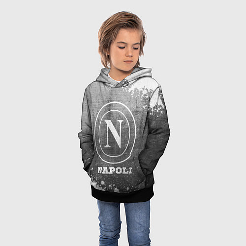 Детская толстовка Napoli - grey gradient / 3D-Черный – фото 3