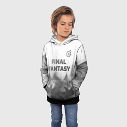 Толстовка-худи детская Final Fantasy - white gradient посередине, цвет: 3D-черный — фото 2