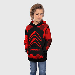 Толстовка-худи детская Citroen - red gradient, цвет: 3D-черный — фото 2