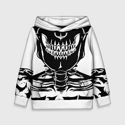 Толстовка-худи детская Skeleton череп, цвет: 3D-белый