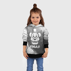 Толстовка-худи детская FNAF - grey gradient, цвет: 3D-черный — фото 2