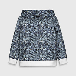 Детская толстовка Серо-голубой мелкий камень текстура