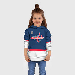 Толстовка-худи детская Washington Capitals hockey team, цвет: 3D-белый — фото 2