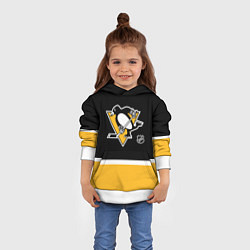Толстовка-худи детская Питтсбург Пингвинз хоккей, цвет: 3D-белый — фото 2