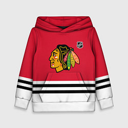 Толстовка-худи детская Чикаго Блэкхокс хоккей, цвет: 3D-белый
