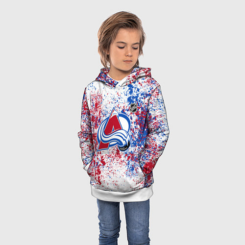 Детская толстовка Colorado Avalanche NHL white / 3D-Белый – фото 3