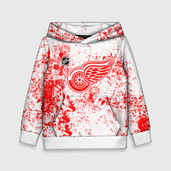 Толстовка-худи детская Detroit Red Wings NHL white, цвет: 3D-белый