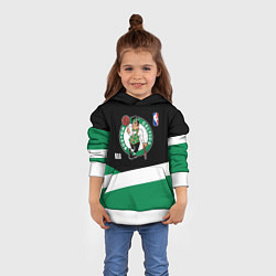 Толстовка-худи детская Бостон Селтикс НБА, цвет: 3D-белый — фото 2