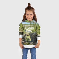 Толстовка-худи детская Ведьмины холмы на Красивой Мече, цвет: 3D-белый — фото 2