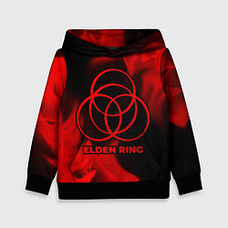 Толстовка-худи детская Elden Ring - red gradient, цвет: 3D-черный