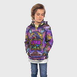 Толстовка-худи детская Stage, цвет: 3D-белый — фото 2