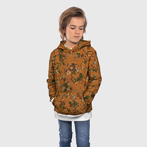 Детская толстовка Земли Фабрики - Герои 3 / 3D-Белый – фото 3