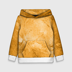 Толстовка-худи детская Абстракция - bright yellow, цвет: 3D-белый