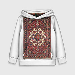 Толстовка-худи детская Ковёр советский, цвет: 3D-белый