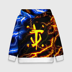 Толстовка-худи детская Doom молнии шторм, цвет: 3D-белый