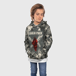 Толстовка-худи детская Linkin Park - Hybrid Theory, цвет: 3D-белый — фото 2