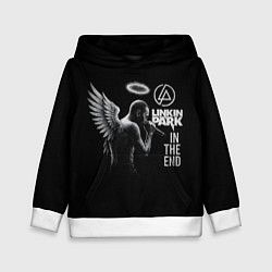 Толстовка-худи детская Честер Беннингтон ангел- In the end, цвет: 3D-белый