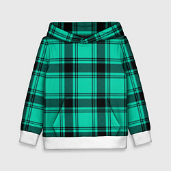 Детская толстовка Checkered turquoise