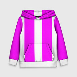 Детская толстовка Color white pink line