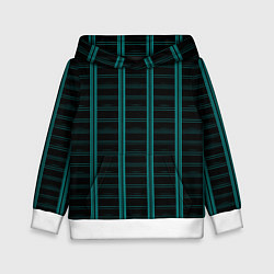 Толстовка-худи детская Color blue dark stripe, цвет: 3D-белый