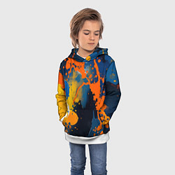 Толстовка-худи детская Краска на стене, цвет: 3D-белый — фото 2