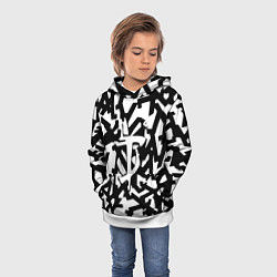 Толстовка-худи детская Doom x half life pattern, цвет: 3D-белый — фото 2