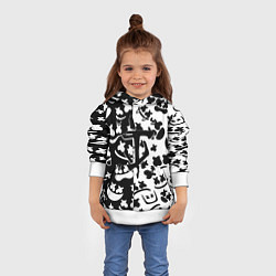 Толстовка-худи детская Doom x Marshmello pattern, цвет: 3D-белый — фото 2