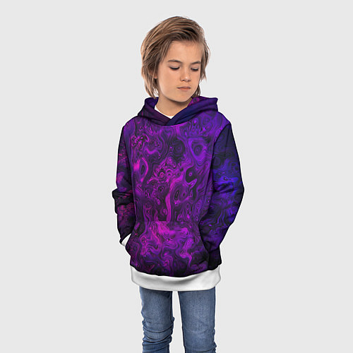Детская толстовка Mixing colors / 3D-Белый – фото 3