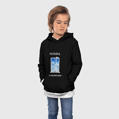 Детская толстовка Душнила мем / 3D-Белый – фото 3