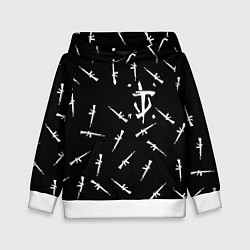 Толстовка-худи детская Doom army, цвет: 3D-белый