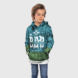 Толстовка-худи детская Флаг десантников ВДВ, цвет: 3D-белый — фото 2