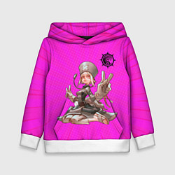 Толстовка-худи детская Eishia from Gachiakuta, цвет: 3D-белый