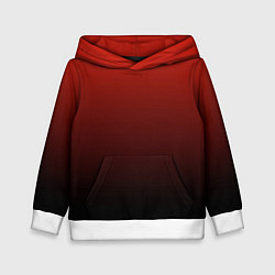 Толстовка-худи детская Red gradient, цвет: 3D-белый