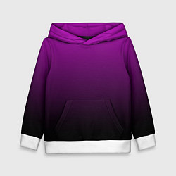 Толстовка-худи детская Purple gradient, цвет: 3D-белый