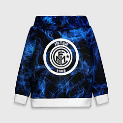 Толстовка-худи детская Inter smoke neon, цвет: 3D-белый