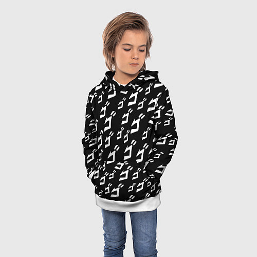 Детская толстовка JoJo pattern / 3D-Белый – фото 3