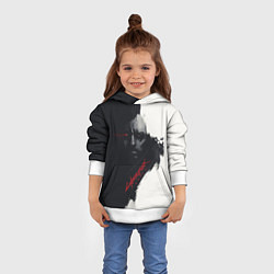 Толстовка-худи детская Cyberpunk 2077, цвет: 3D-белый — фото 2