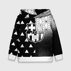 Толстовка-худи детская Barcelona geometry black, цвет: 3D-белый