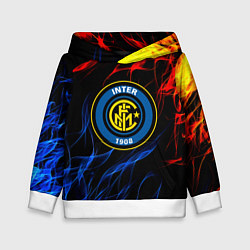 Толстовка-худи детская Интер битва огней, цвет: 3D-белый