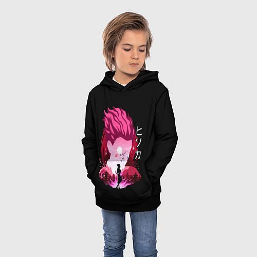 Детская толстовка Хисока из аниме Хантер х Хантер / 3D-Черный – фото 3