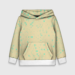 Толстовка-худи детская Color beige turquoise, цвет: 3D-белый