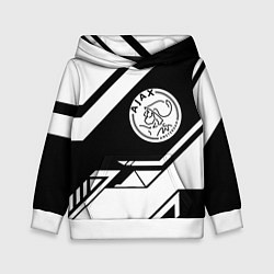 Толстовка-худи детская Ajax geometry black, цвет: 3D-белый