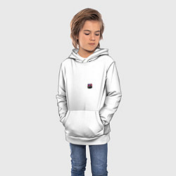 Толстовка-худи детская Mercedes amg, цвет: 3D-белый — фото 2